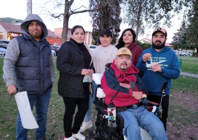 My friends Raul | Eustolia | Maria | Marisol | my brother-in-law | Floriberto | celebrating my first three years of being in the clinical trial