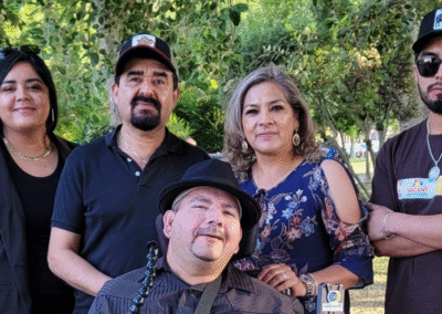 My sister, her husband and their two children