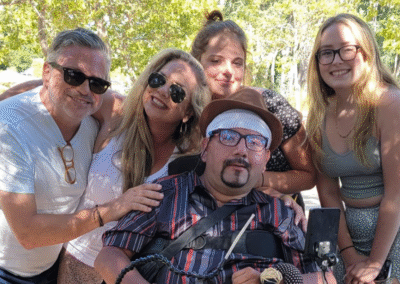 My friend David, from marchharemarketing company, and his family.