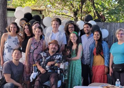 My friends. Cady | Sam | Jessie | Mike | Vanessa | Max his fiancée and their doggy | David | Alex his fiancée | Dr. Clarissa K.