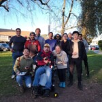 Anniversary 3 years The researchers from both teams, Speech and Robotics, Uriel | Iovany | Mike | celebrating my first three years of being in the clinical trial